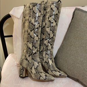 Sam Edelman Hai snakeskin boots